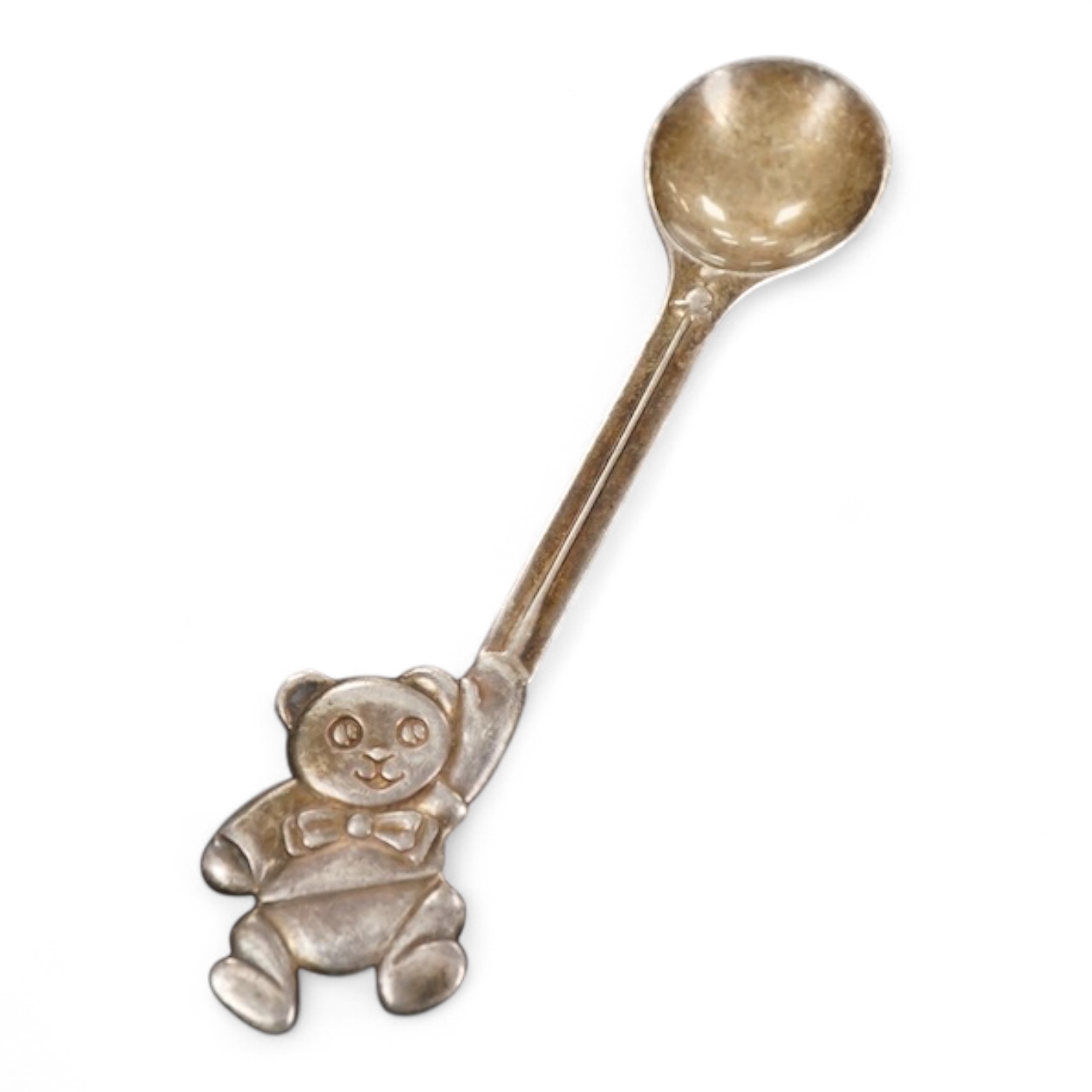 A Tiffany & Co teddy bear silver christening spoon length 3.4cm., weight approx. 1.11ozt